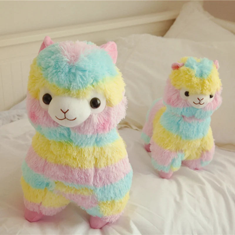 Peluche lama tricolore Rainbow 35cm