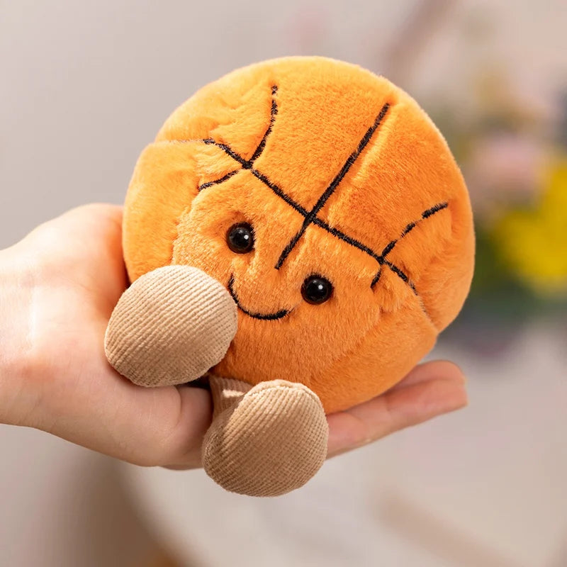 Peluche ballon de basket Dunky 10cm