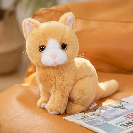 Peluche chat roux Caramel 26cm