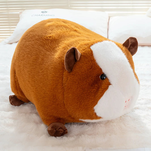 Peluche cochon d'Inde marron et blanc Noisette 34cm