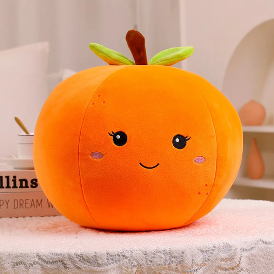 Peluche orange fruit Zestie 35cm