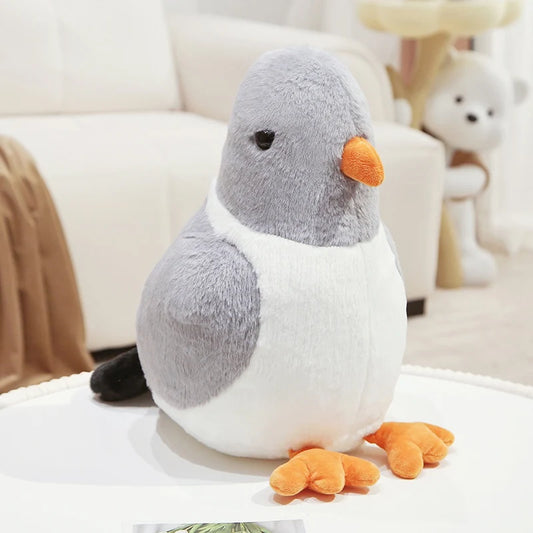 Peluche pigeon gris et blanc Urban 30cm