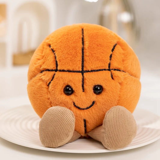 Peluche ballon de basket Dunky 10cm