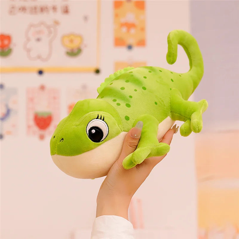 Peluche caméléon vert Camélio 30cm