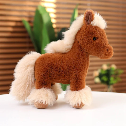 Peluche poney brun Choco 40cm