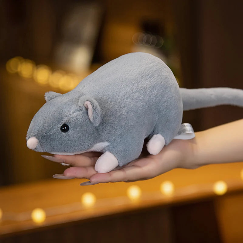 Peluche souris grise Chiffon 32cm