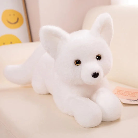 Peluche renard blanc Yuki 45cm