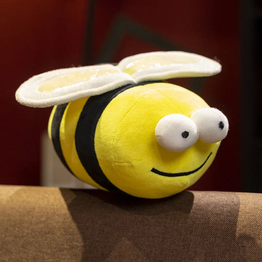 Peluche abeille jaune et noire Zézette 25cm