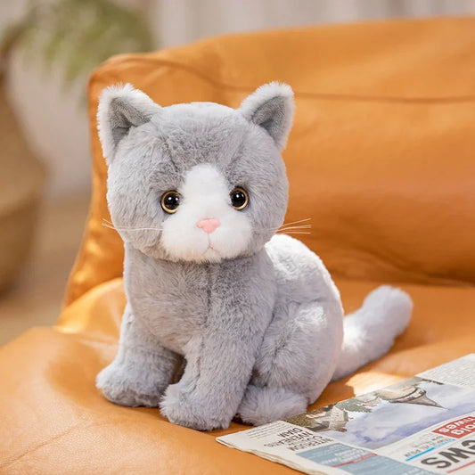 Peluche chaton gris Smoky 26cm