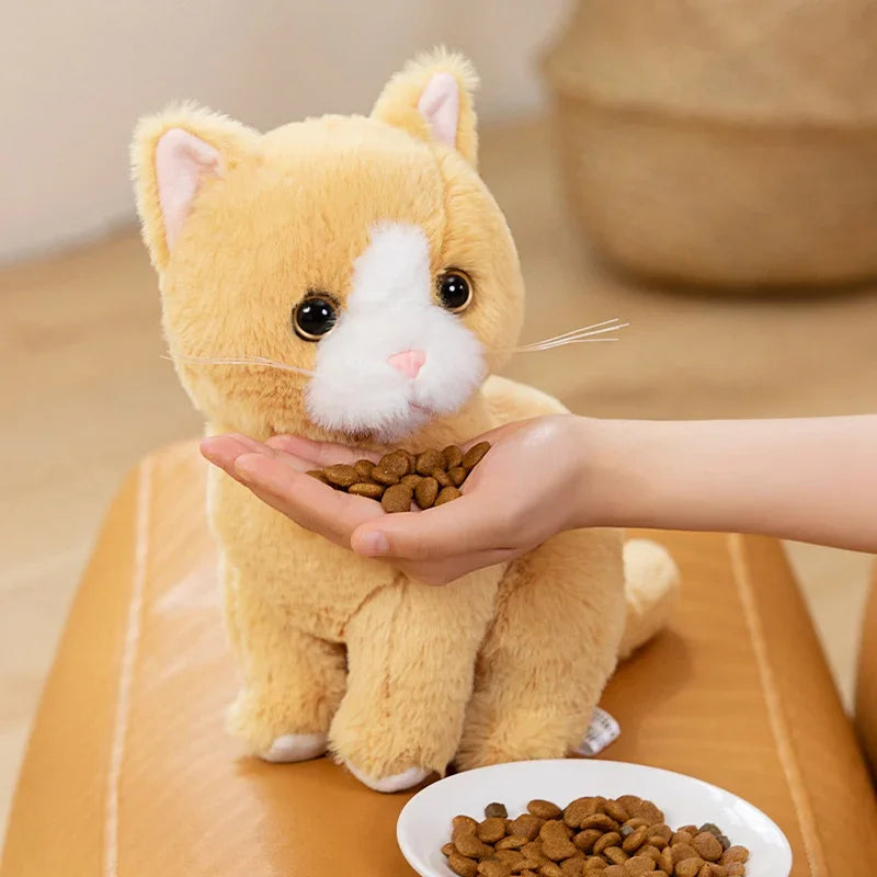 Peluche chat roux Caramel 26cm