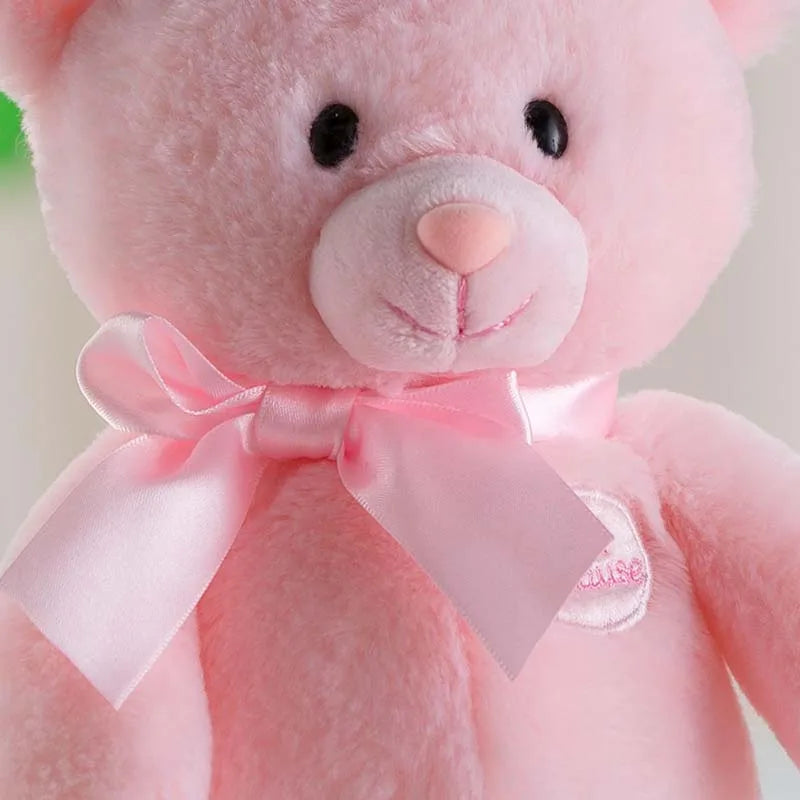 Peluche ours rose Lolly 33cm