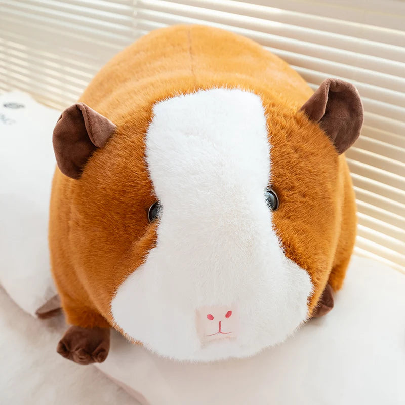 Peluche cochon d'Inde marron et blanc Noisette 34cm