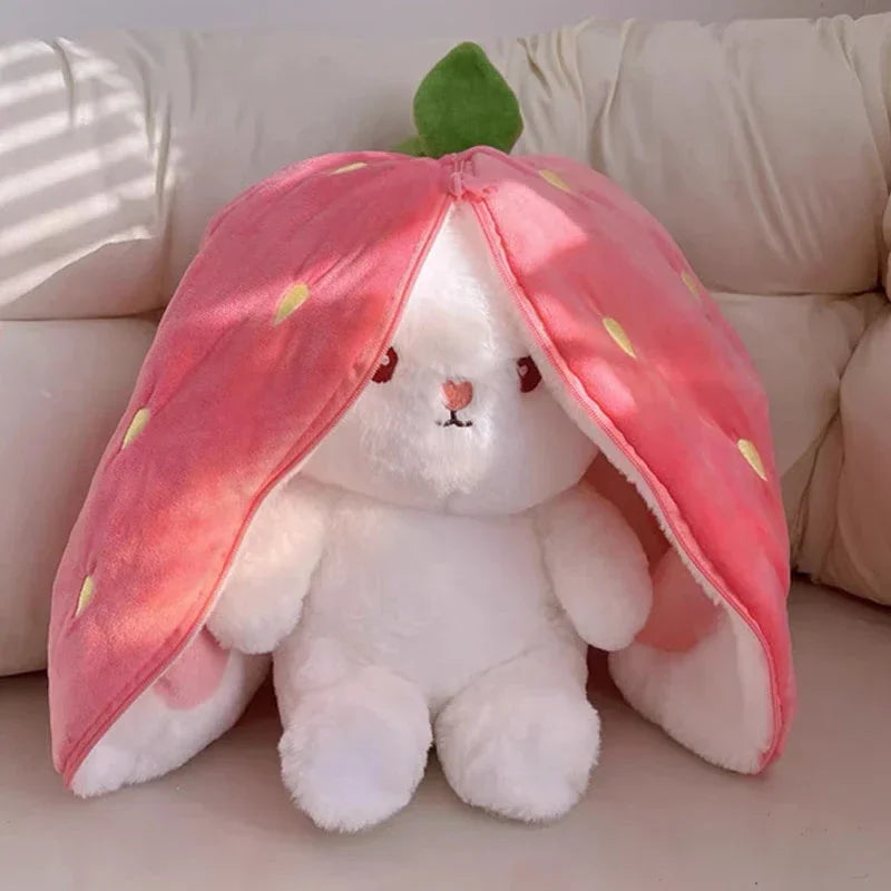 Peluche lapin fraise Lapifraise 25cm