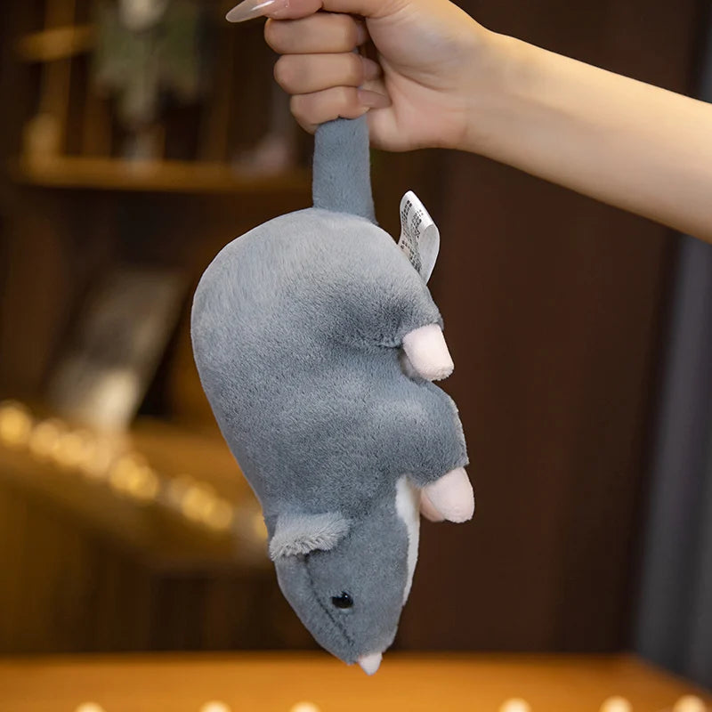 Peluche souris grise Chiffon 32cm
