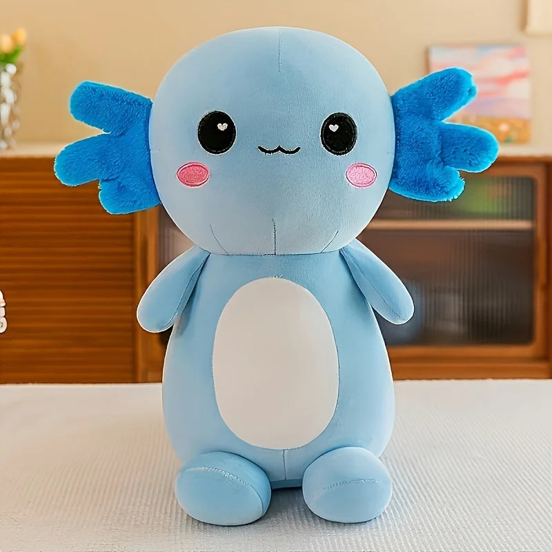 Peluche axolotl kawaï bleu Mizu 40cm