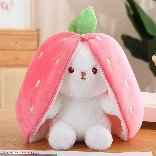 Peluche lapin fraise Lapifraise 25cm