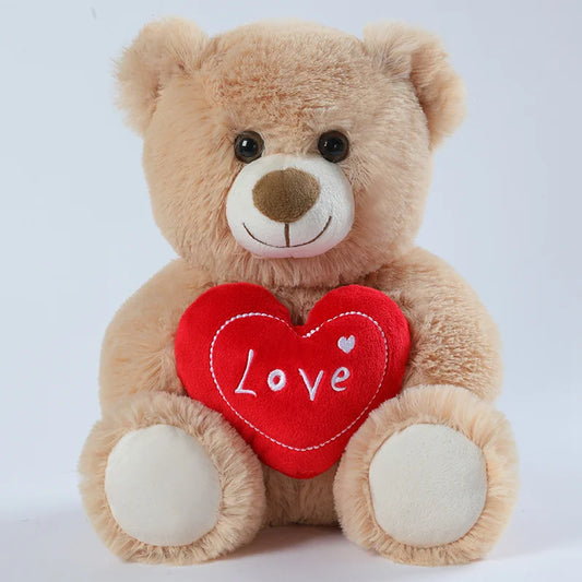 Peluche ours avec un coeur Lovinou 25cm