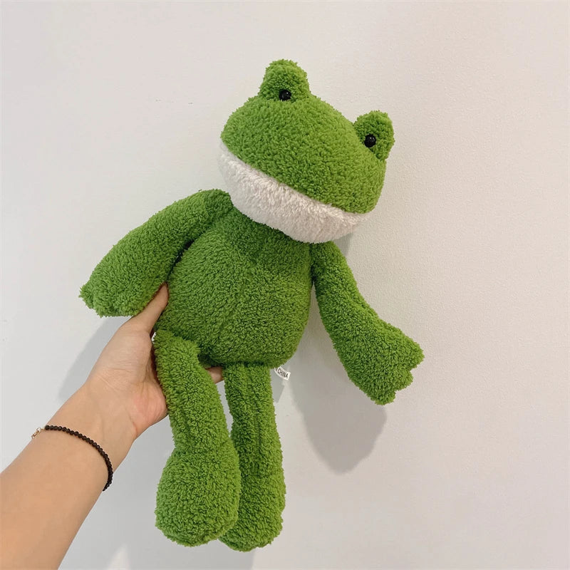 Peluche grenouille longue jambe Croky 40cm