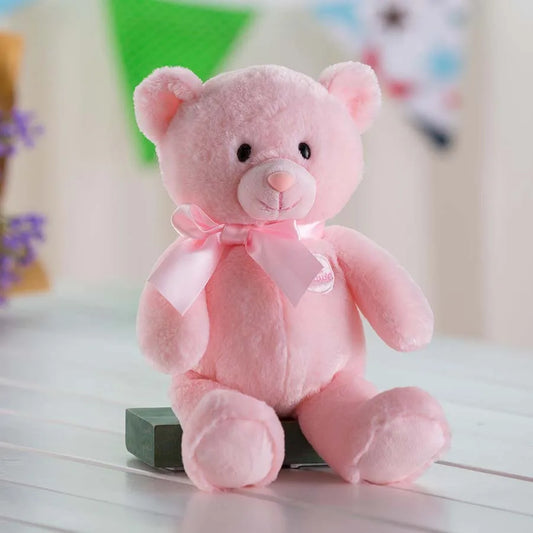 Peluche ours rose Lolly 33cm