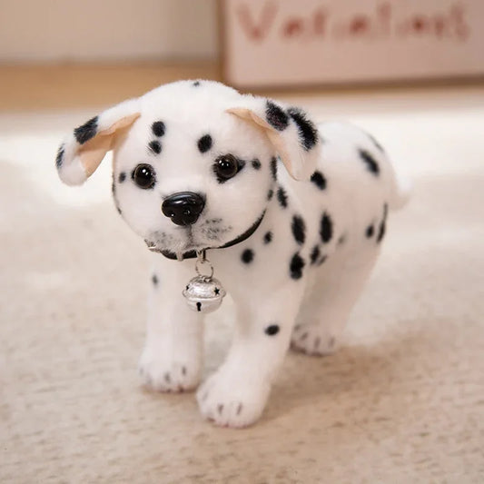 Peluche dalmatien debout noir et blanc Domino 30cm