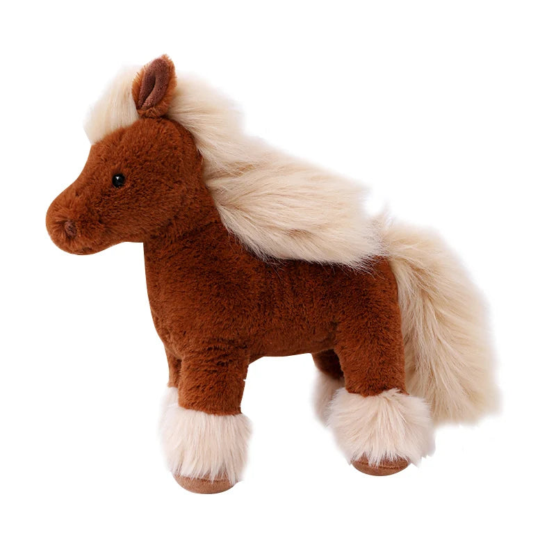 Peluche poney brun Choco 40cm