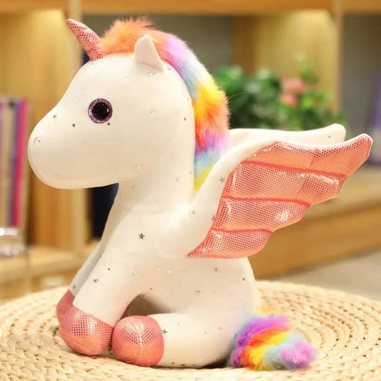 Peluche licorne arc-en-ciel Bianca 30cm