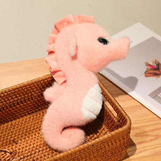 Peluche hippocampe rose Coralia 30cm