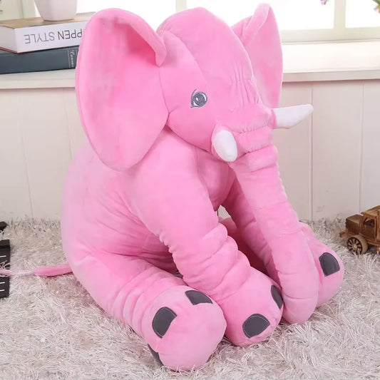 Peluche éléphant rose Princesse 40cm