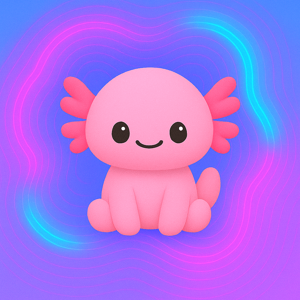 Peluche axolotl