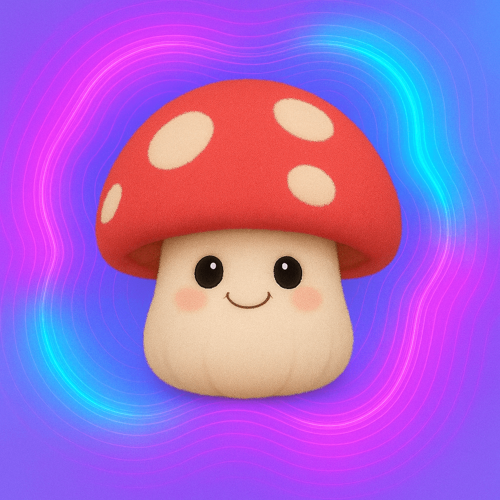 Peluche champignon