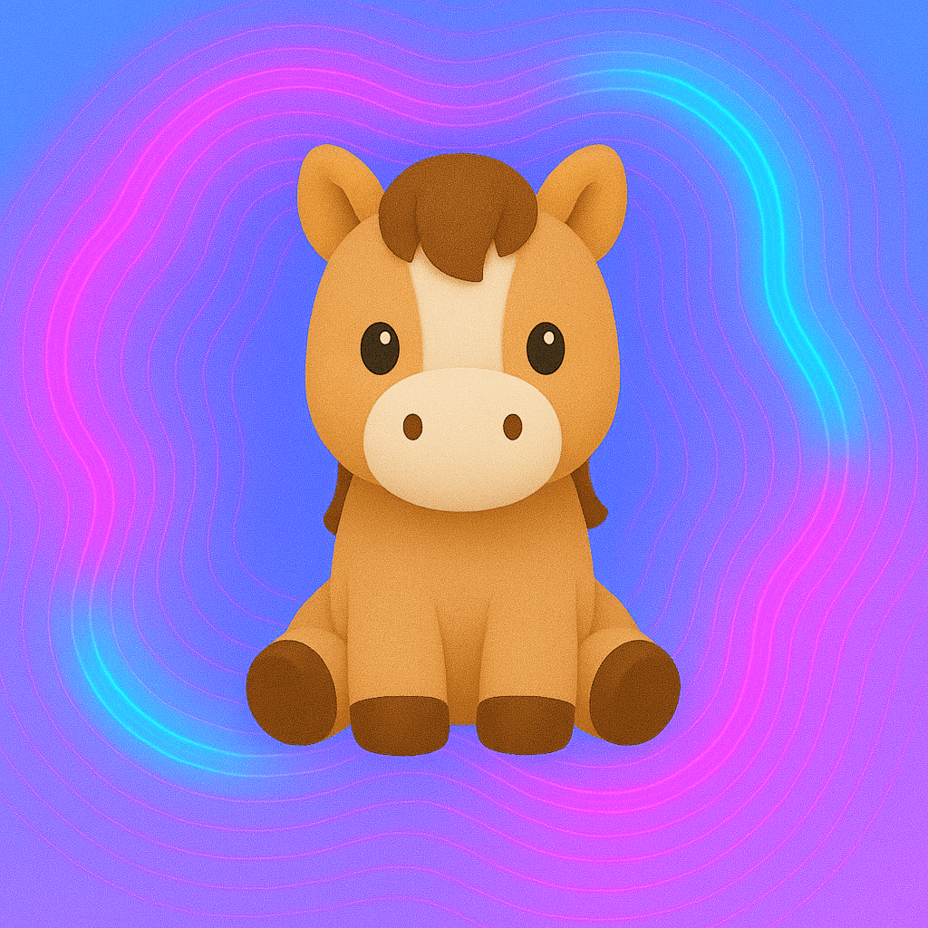 Peluche cheval