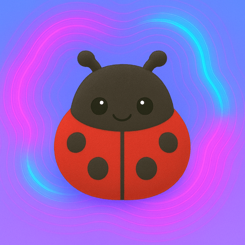 Peluche coccinelle