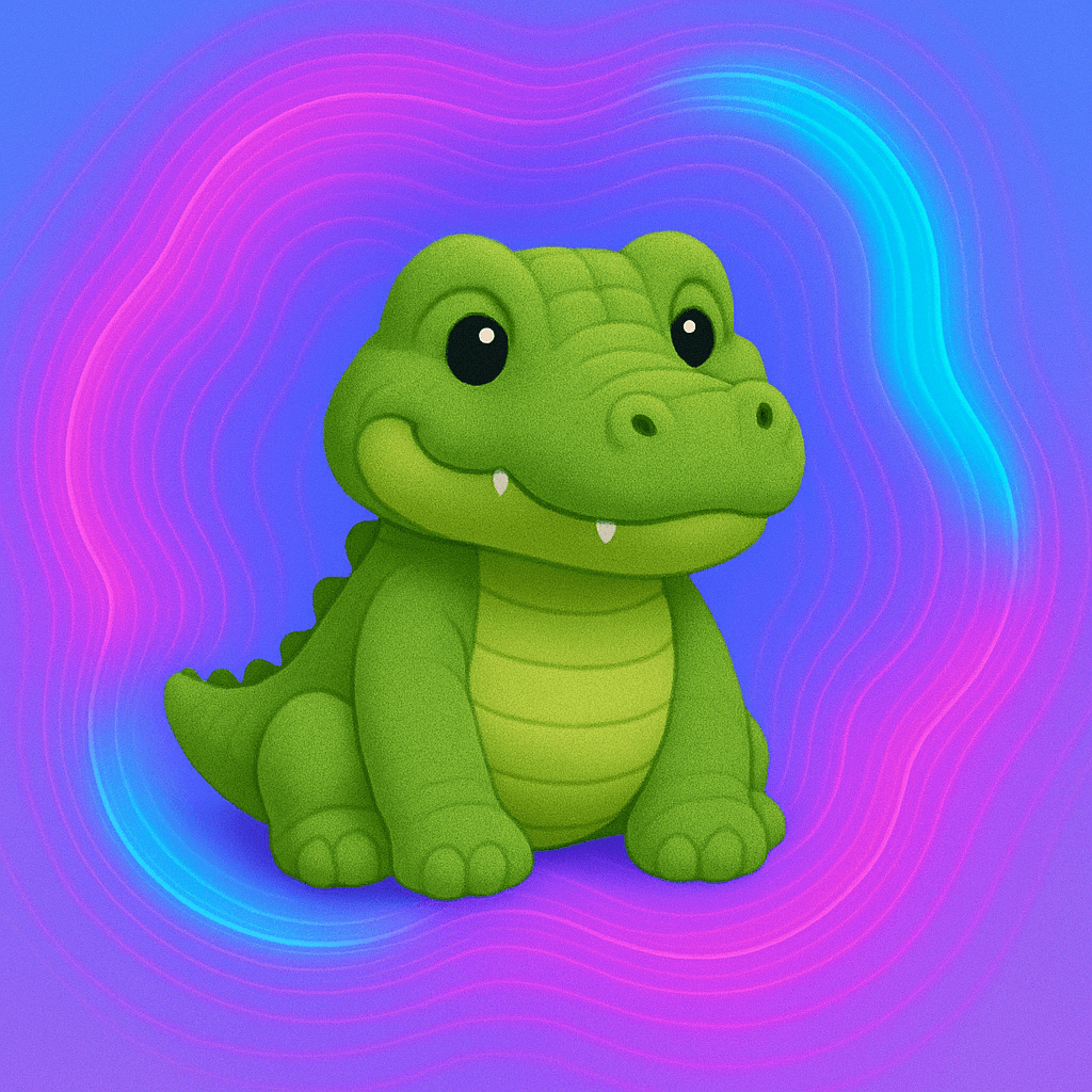 Peluche crocodile