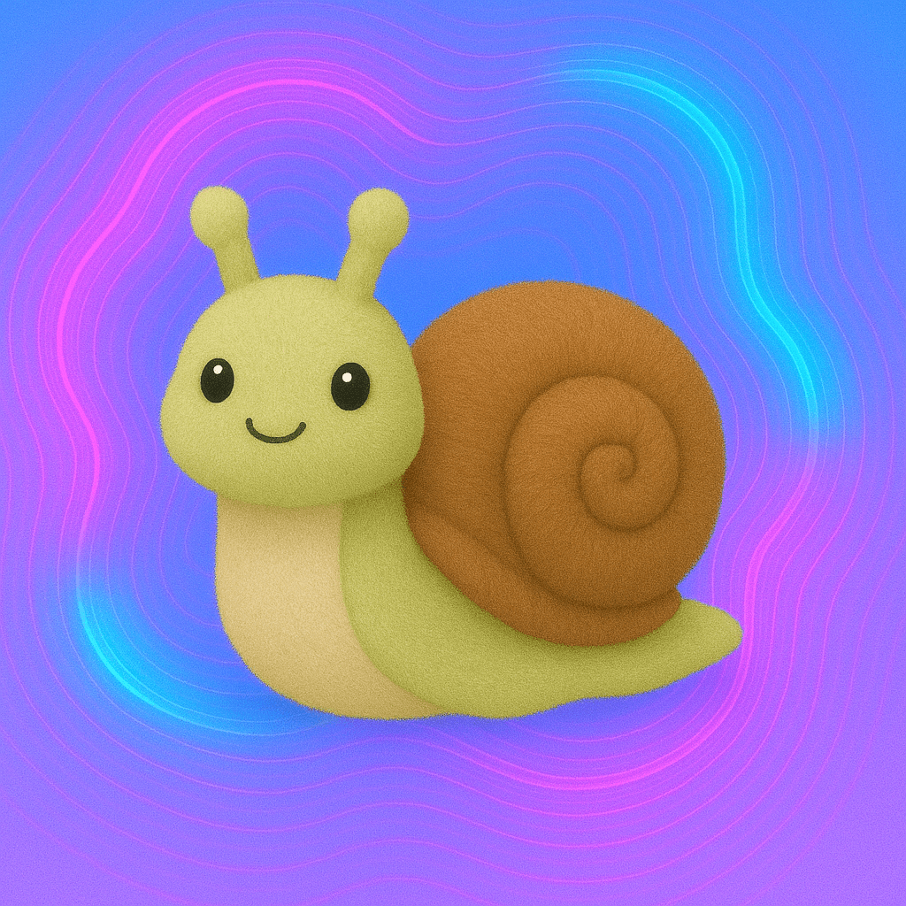 Peluche escargot