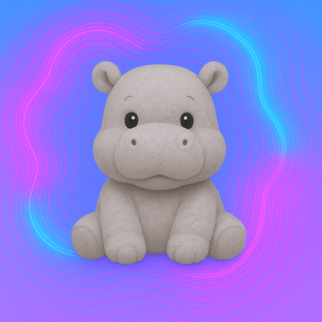 Peluche hippopotame
