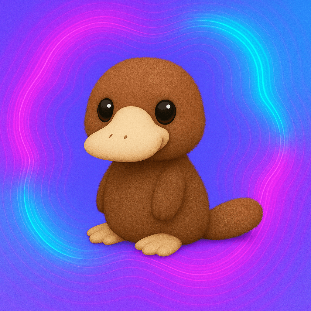 Peluche ornithorynque