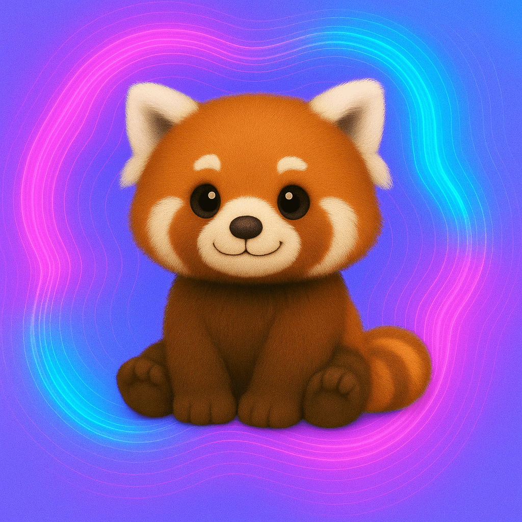 Peluche panda roux