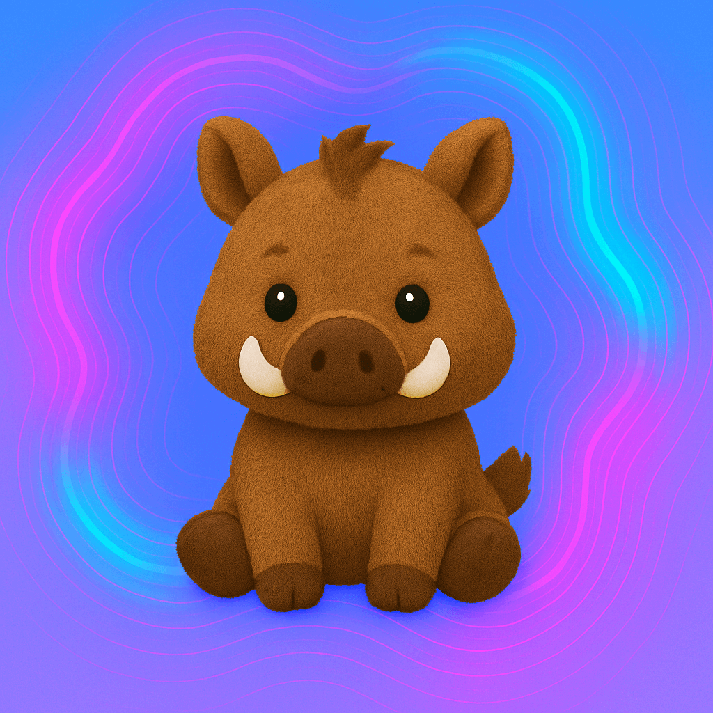 Peluche sanglier
