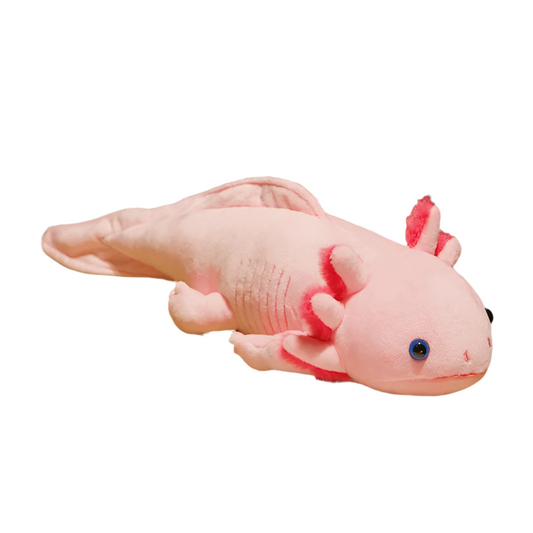 Peluche axolotl rose réaliste Bubble 45cm