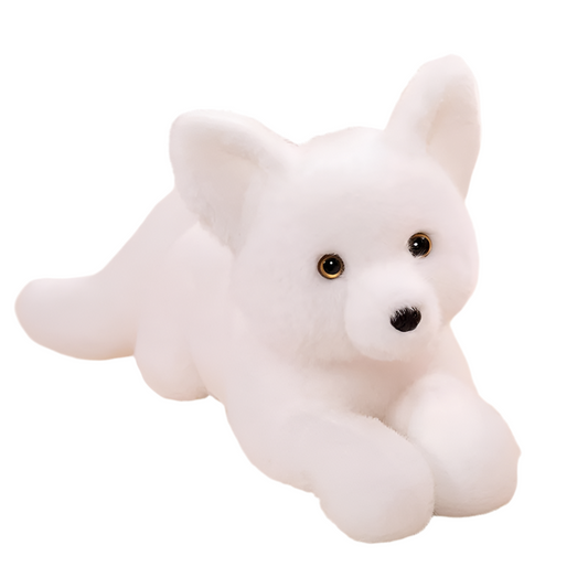 Peluche renard blanc Yuki 45cm