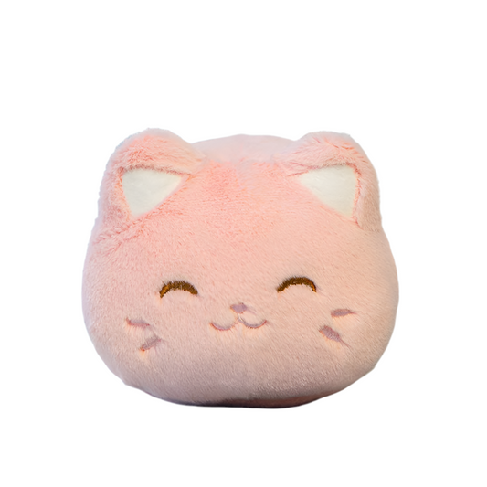 Peluche chat kawaï rose Maru 22cm