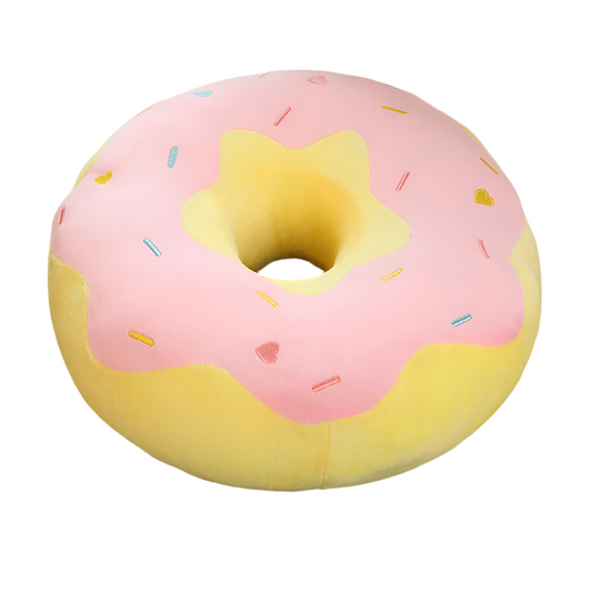 Peluche donut rose et jaune Dolly 38cm