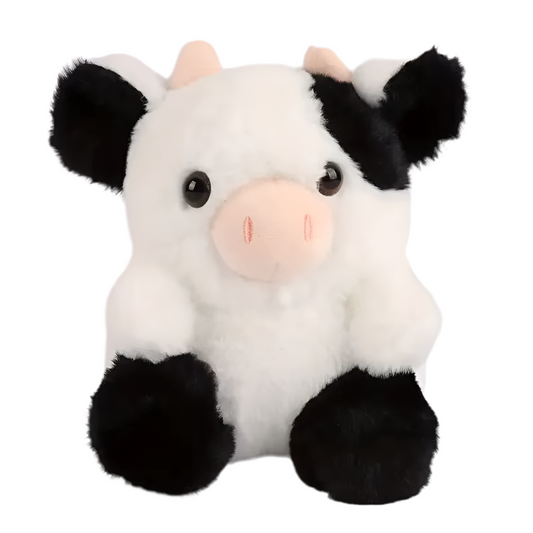 Peluche vachette noire et blanche Moomie 20cm