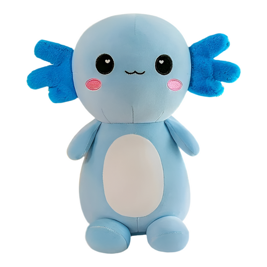 Peluche axolotl kawaï bleu Mizu 40cm