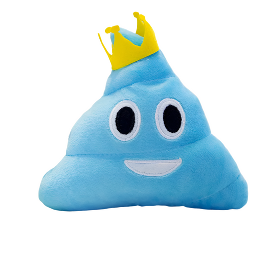 Peluche emoji caca bleu King-Poo 20cm