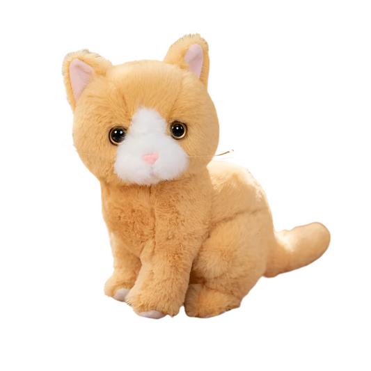 Peluche chat roux Caramel 26cm
