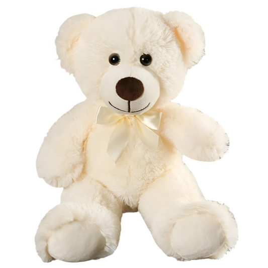 Peluche ourson blanc Coton 35cm