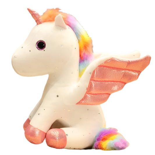 Peluche licorne arc-en-ciel Bianca 30cm