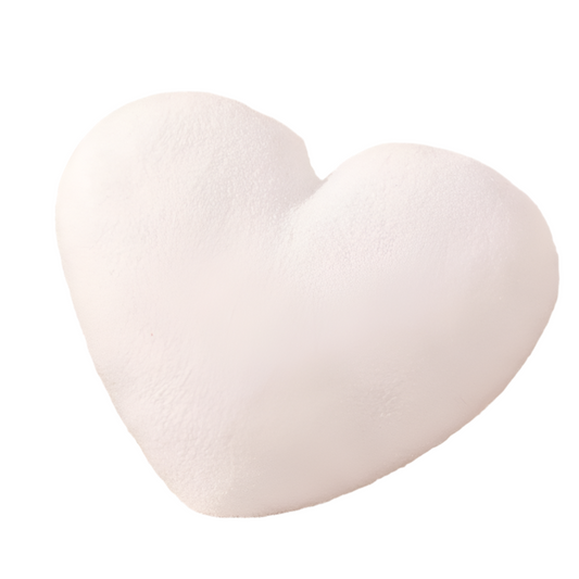 Peluche coeur blanc