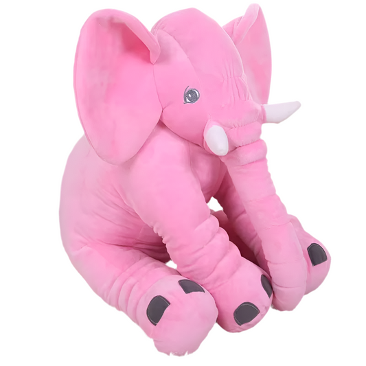 Peluche éléphant rose Princesse 40cm